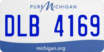 MI license plate DLB4169