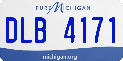 MI license plate DLB4171