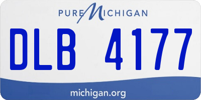 MI license plate DLB4177