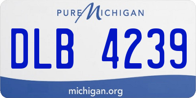 MI license plate DLB4239