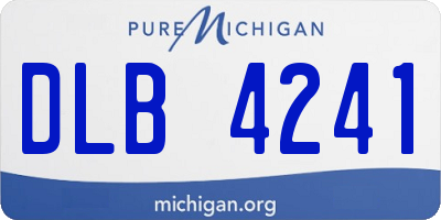 MI license plate DLB4241