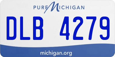 MI license plate DLB4279