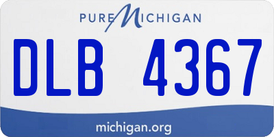 MI license plate DLB4367