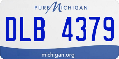 MI license plate DLB4379