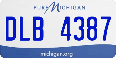 MI license plate DLB4387