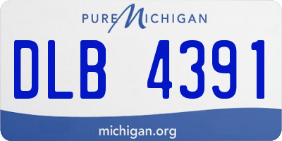 MI license plate DLB4391