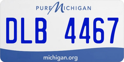 MI license plate DLB4467