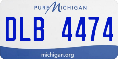 MI license plate DLB4474