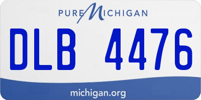 MI license plate DLB4476