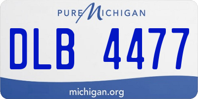 MI license plate DLB4477
