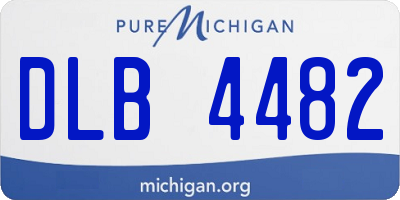 MI license plate DLB4482