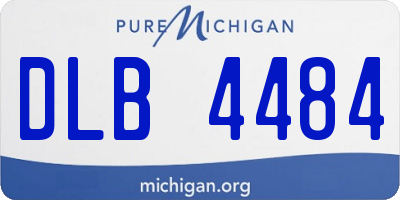 MI license plate DLB4484
