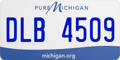 MI license plate DLB4509