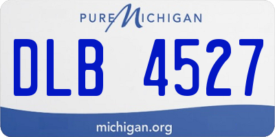 MI license plate DLB4527
