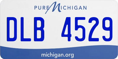 MI license plate DLB4529