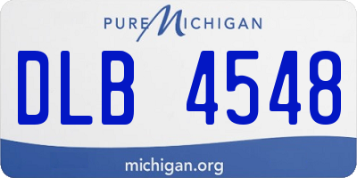 MI license plate DLB4548