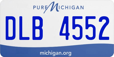 MI license plate DLB4552