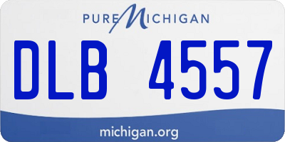 MI license plate DLB4557