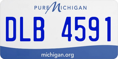 MI license plate DLB4591