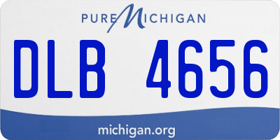 MI license plate DLB4656