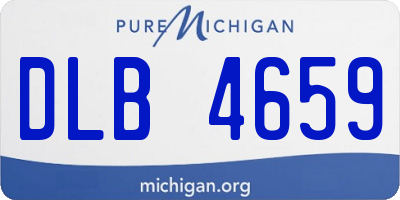 MI license plate DLB4659