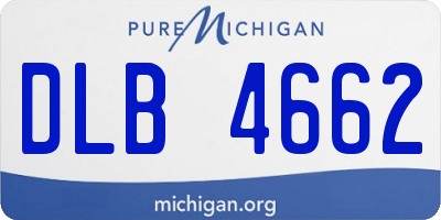 MI license plate DLB4662
