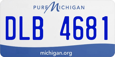 MI license plate DLB4681
