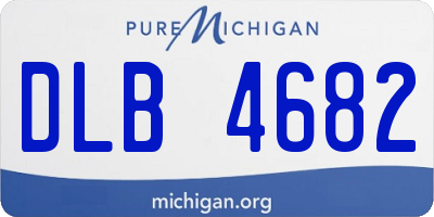 MI license plate DLB4682