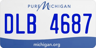 MI license plate DLB4687