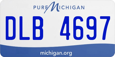 MI license plate DLB4697