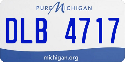 MI license plate DLB4717