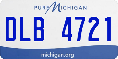 MI license plate DLB4721