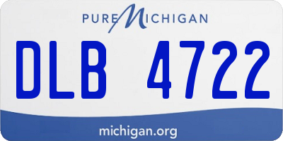 MI license plate DLB4722