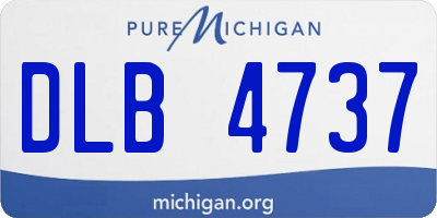 MI license plate DLB4737