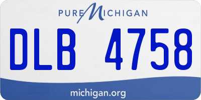 MI license plate DLB4758