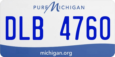 MI license plate DLB4760