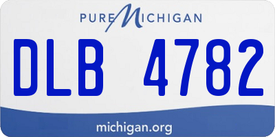 MI license plate DLB4782