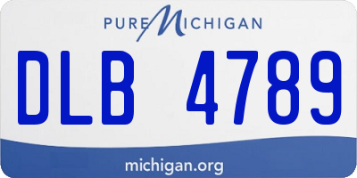 MI license plate DLB4789