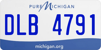 MI license plate DLB4791