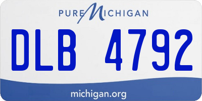 MI license plate DLB4792