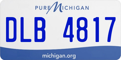 MI license plate DLB4817