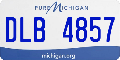 MI license plate DLB4857