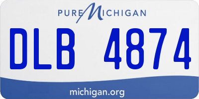 MI license plate DLB4874