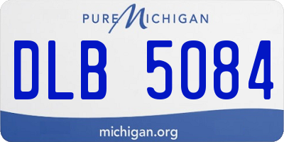 MI license plate DLB5084
