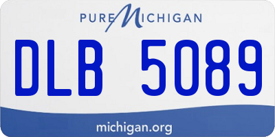 MI license plate DLB5089