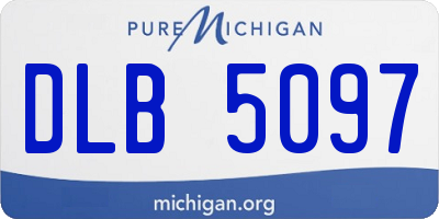 MI license plate DLB5097