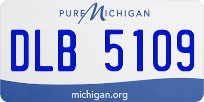 MI license plate DLB5109