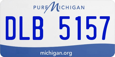 MI license plate DLB5157