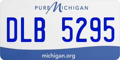 MI license plate DLB5295