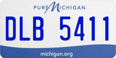 MI license plate DLB5411
